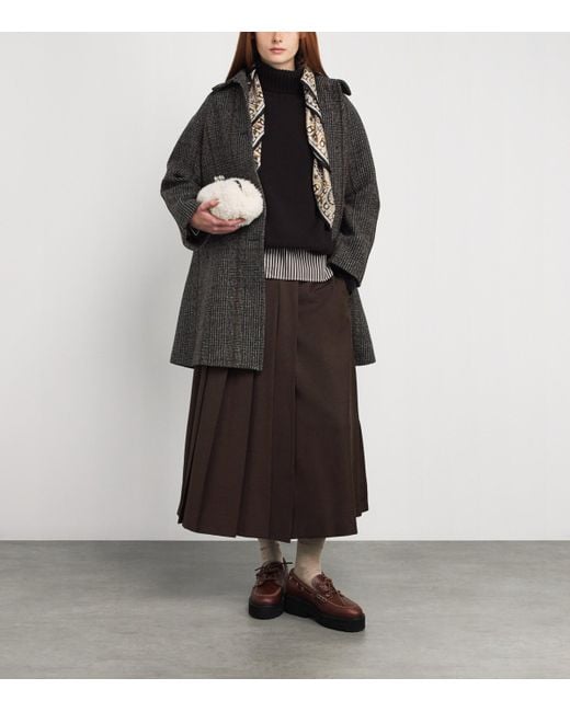 Weekend by Maxmara Gray Prince Of Wales Check Coat