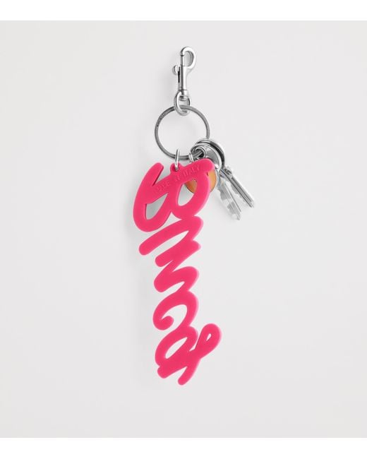 Balenciaga Pink Blncg Bb Keyring