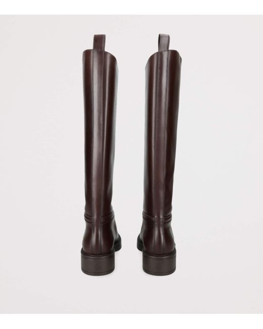 Stuart Weitzman Brown Leather Celia Riding Boots