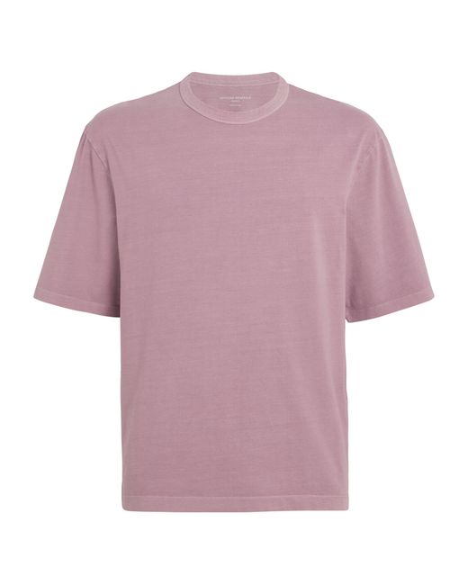 Officine Generale Purple Cotton T-shirt for men