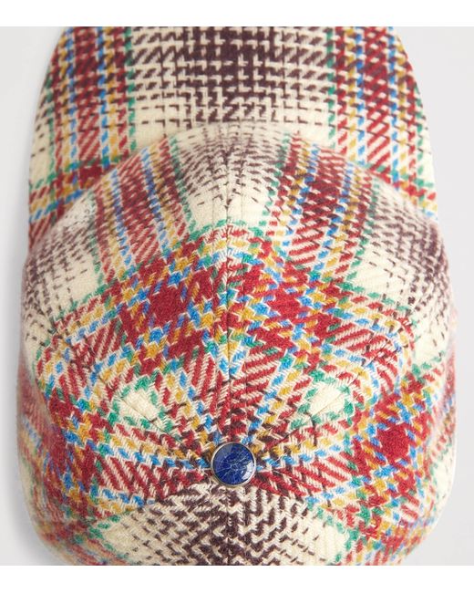 God's True Cashmere Red X Joopiter Cashmere Tartan Balance Fincher Cap for men