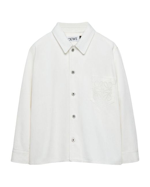 Loewe White X Paula's Ibiza Denim Overshirt