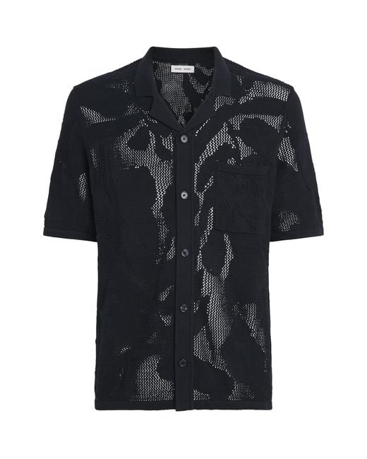 Samsøe & Samsøe Black Organic Cotton Saconald Shirt for men