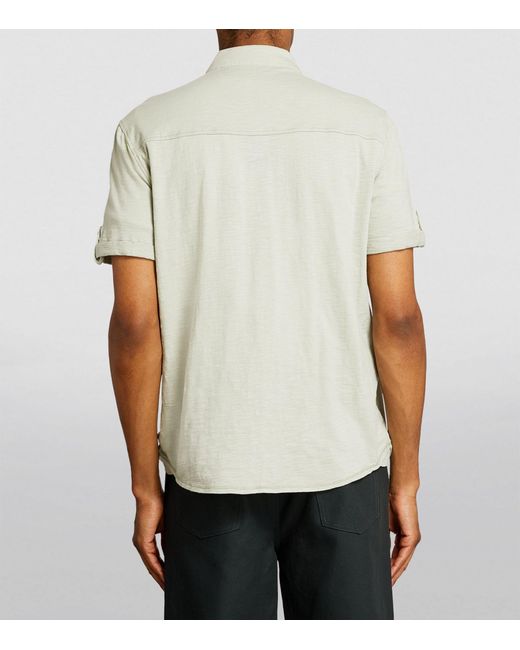 PAIGE White Short-sleeve Brayden Shirt for men