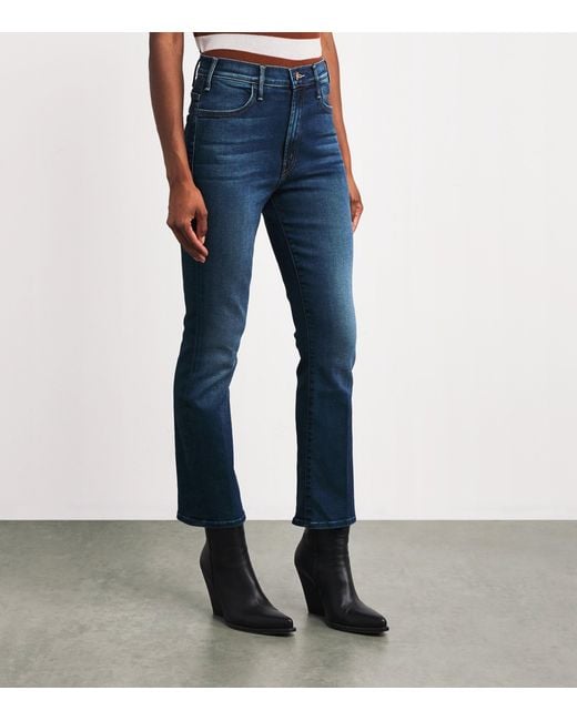 Mother Blue The Hustler Ankle Jeans