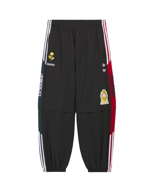 Willy Chavarria Black X Adidas Originals Anthem Oversized Sweatpants for men