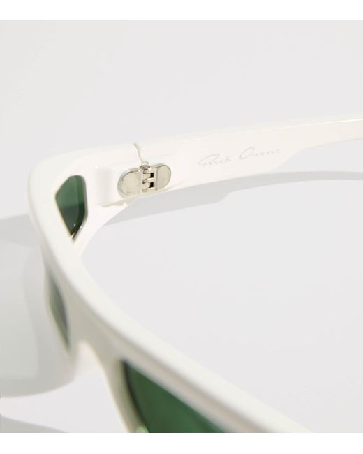 Rick Owens Green Slim Fog Sunglasses for men