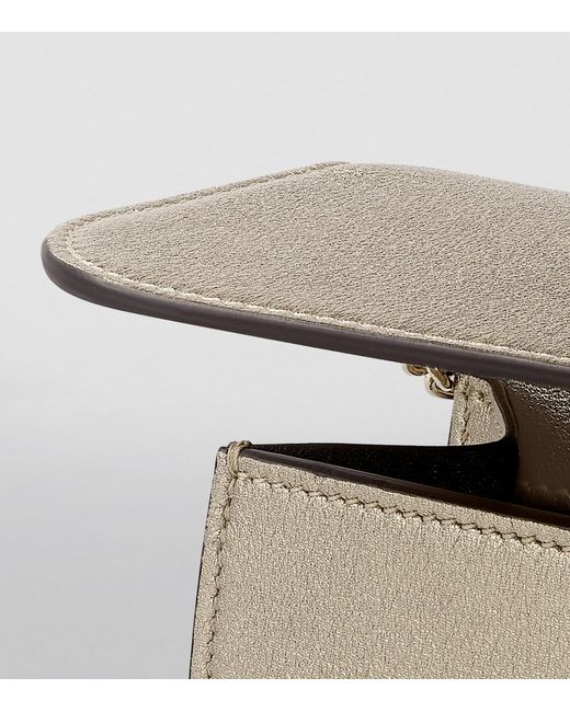 Cartier Natural Mini Metallic Leather Panthère De Cross-Body Bag