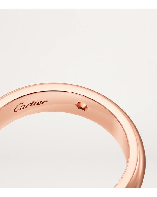 Cartier Pink And Diamond C De Wedding Band