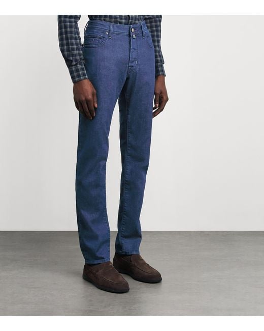 Jacob Cohen Blue Bard Straight Jeans for men
