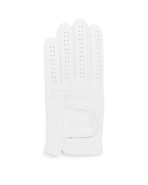 Ralph Lauren White Leather Golfing Left Glove for men