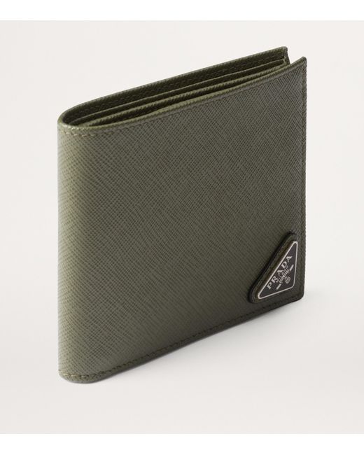 Prada Green Saffiano Leather Wallet for men