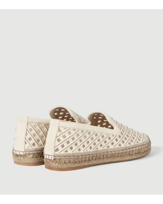 Brunello Cucinelli Natural Woven Espadrilles