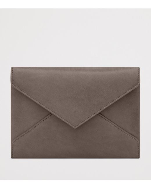 Saint Laurent Brown Letter Passport Holder