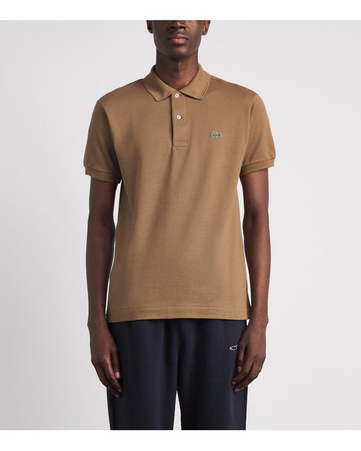 Lacoste Brown Cotton Original Polo Shirt for men