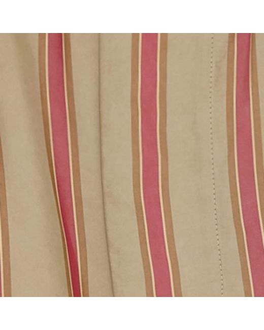 Saint Laurent Natural Cupro Stripe Pyjama Shorts for men