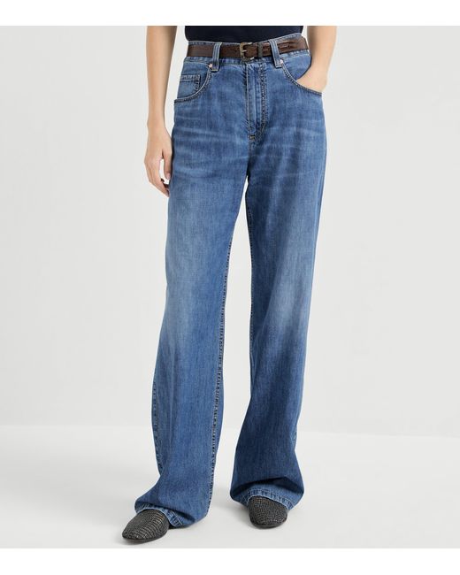 Brunello Cucinelli Blue Contemporary Loose Jeans