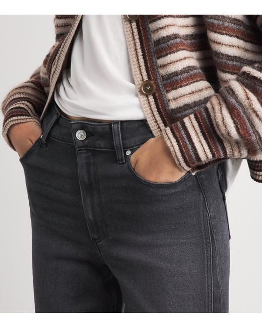 PAIGE Blue Anessa Wide-Leg Jeans