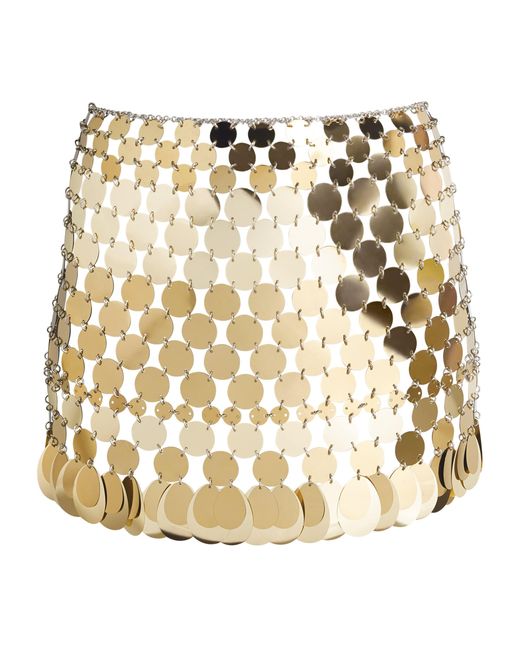 Rabanne Metallic Chain-Link Mini Skirt