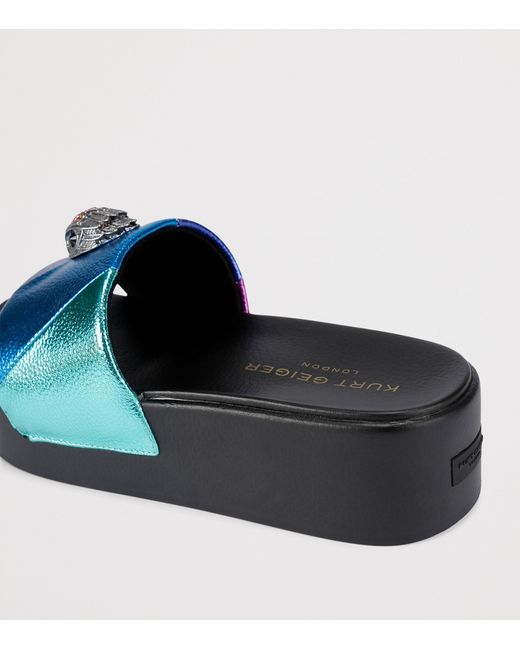 Kurt Geiger Multicolor Meena Eagle Platform Slides