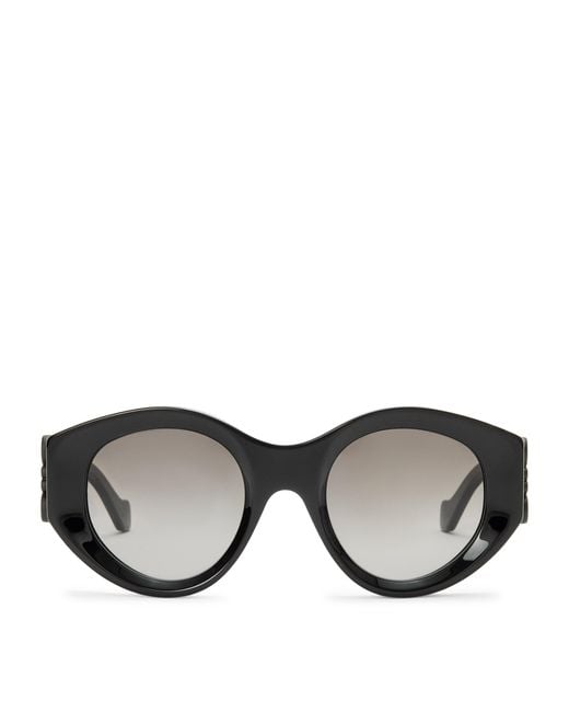 Loewe Black Maxi Anagram Butterfly Sunglasses