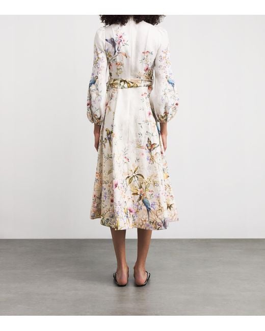 linen brown dress STAUD, Costa Linen Dress in Dark Oak, Size XS main image 0