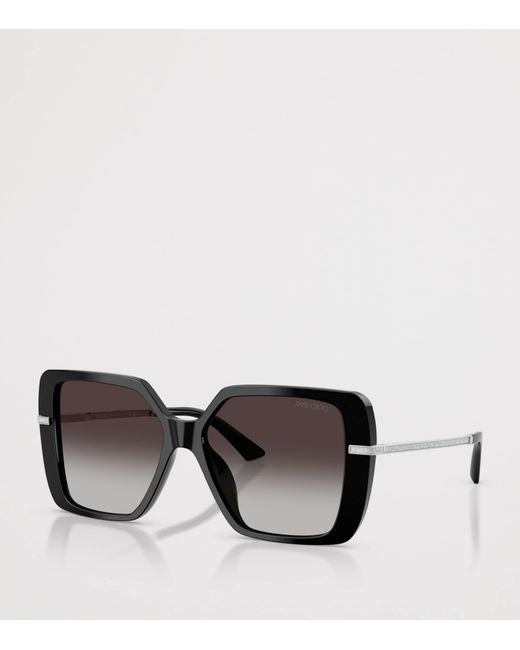 Jimmy Choo Black Square Sunglasses
