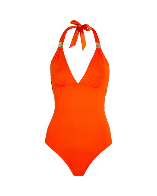 Heidi Klein Orange Adjustable-slider Swimsuit