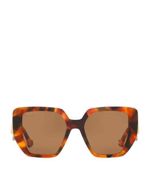 Gucci Brown Acetate 0Gc001595 Sunglasses