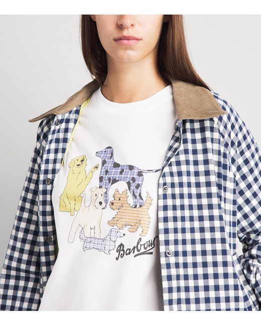 Barbour White Cotton Fawley T-Shirt