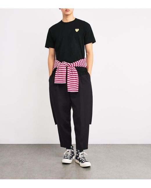 COMME DES GARÇONS PLAY Black Heart Logo T-Shirt for men