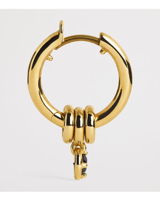 Spinelli Kilcollin Metallic And Diamond Zahra Hoop Earrings