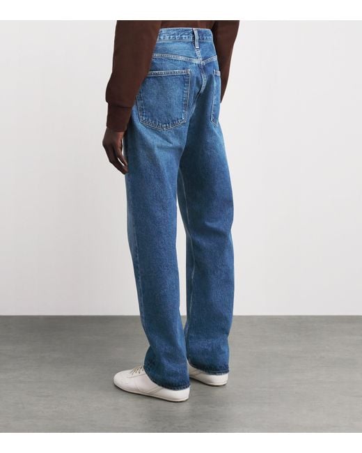Agolde Blue 90's Straight Jeans for men