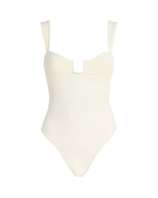 Away That Day White Cannes Swimsuit