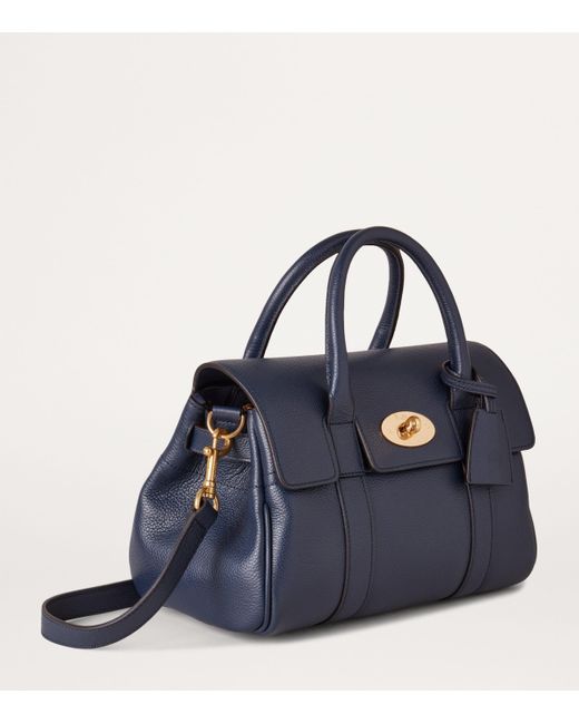 Mulberry Blue Small Leather Bayswater Satchel Bag