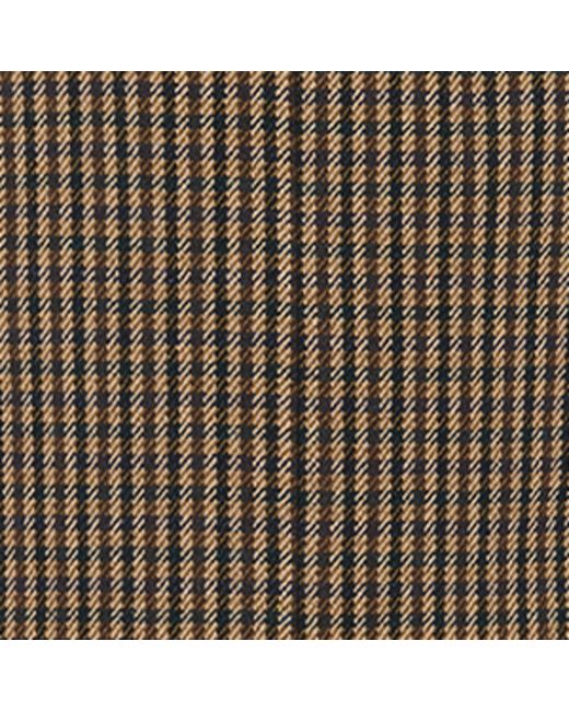 Saint Laurent Brown Vichy Wool-blend Midi Skirt