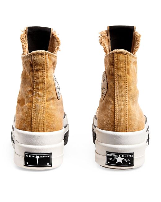 Rick Owens Natural X Drkshdw Dbl Drkstr High-Top Sneakers for men