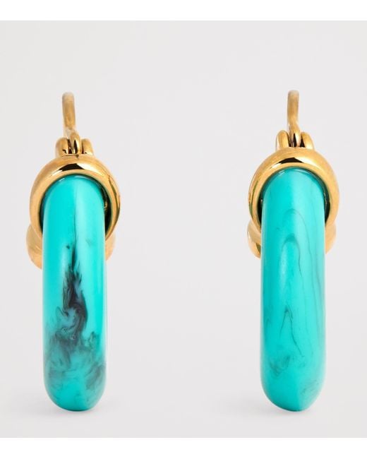 Anni Lu Blue Petit Swell Hoop Earrings