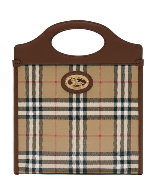 Burberry Brown Mini Canvas Pocket Bag