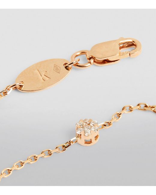 RedLine Metallic Rose And Diamond Illusion Bracelet