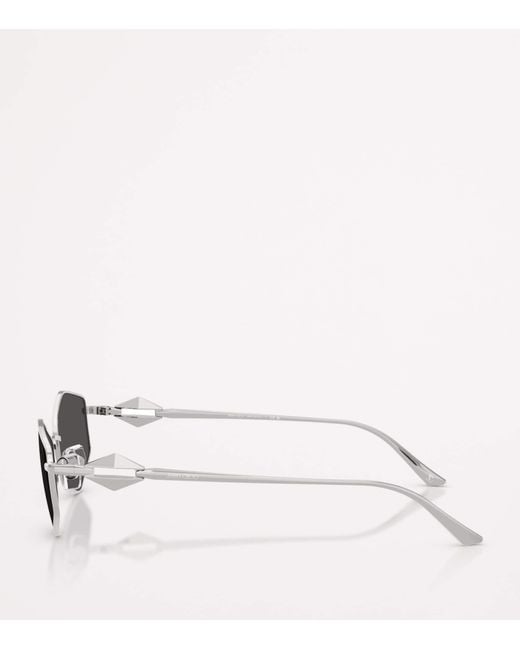 Jimmy Choo Gray Wire Hexagonal Zoey Sunglasses