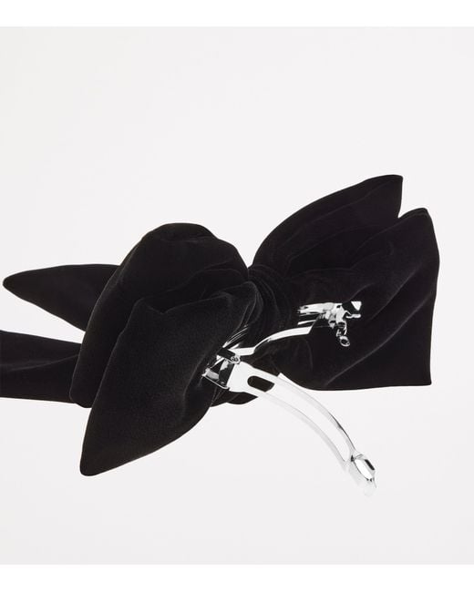 Balenciaga Black Velvet Holli Xxl Hair Bow