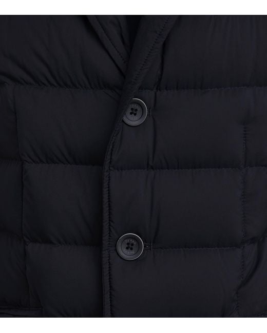 Herno Blue Down Quilted Puffer Jacket for men