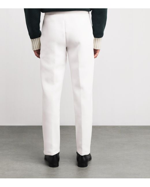 Lacoste White Straight-Leg Sweatpants for men