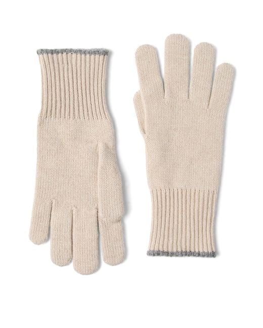 Brunello Cucinelli Natural Cashmere Gloves for men