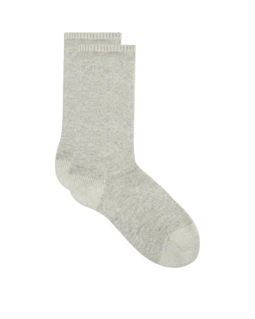 Falke Gray Cashmere Socks