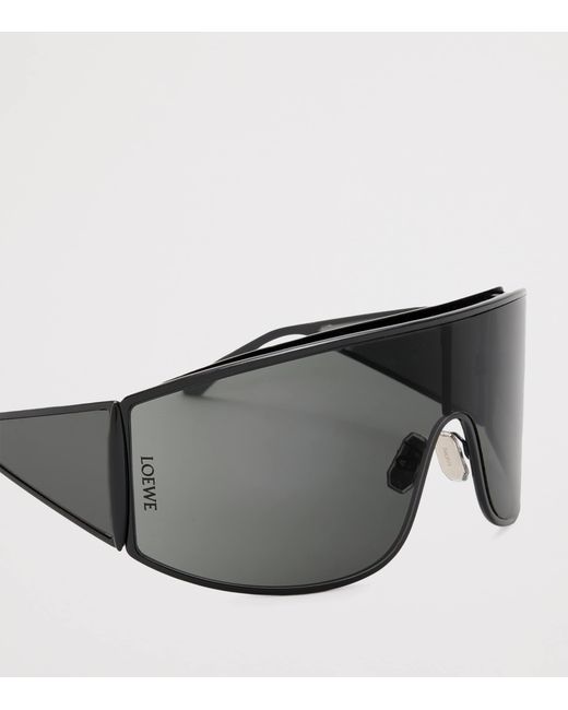 Loewe Gray Metal Speed Shield Sunglasses
