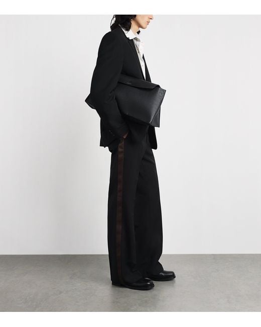 Wales Bonner Black Virgin Wool Alto Trousers for men
