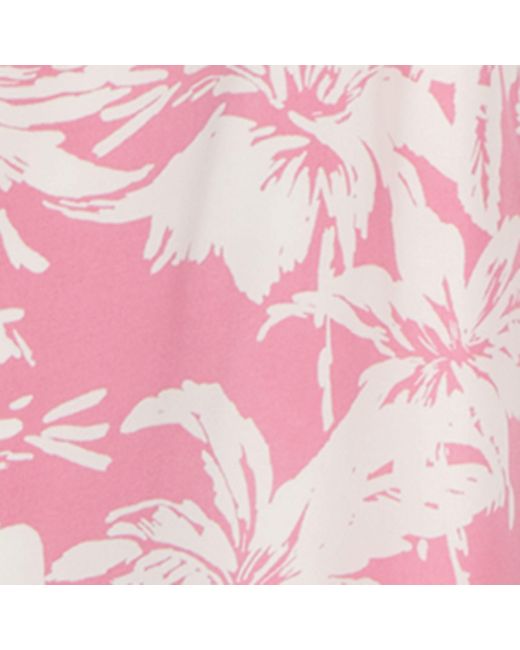 The Kooples Pink Floral Print Smocked Mini Skirt