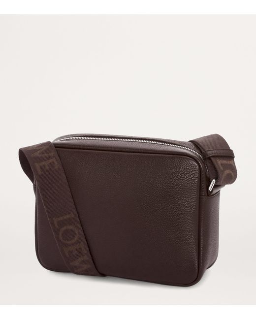 Loewe Brown Xs Leather Pebble Messenger Bag for men